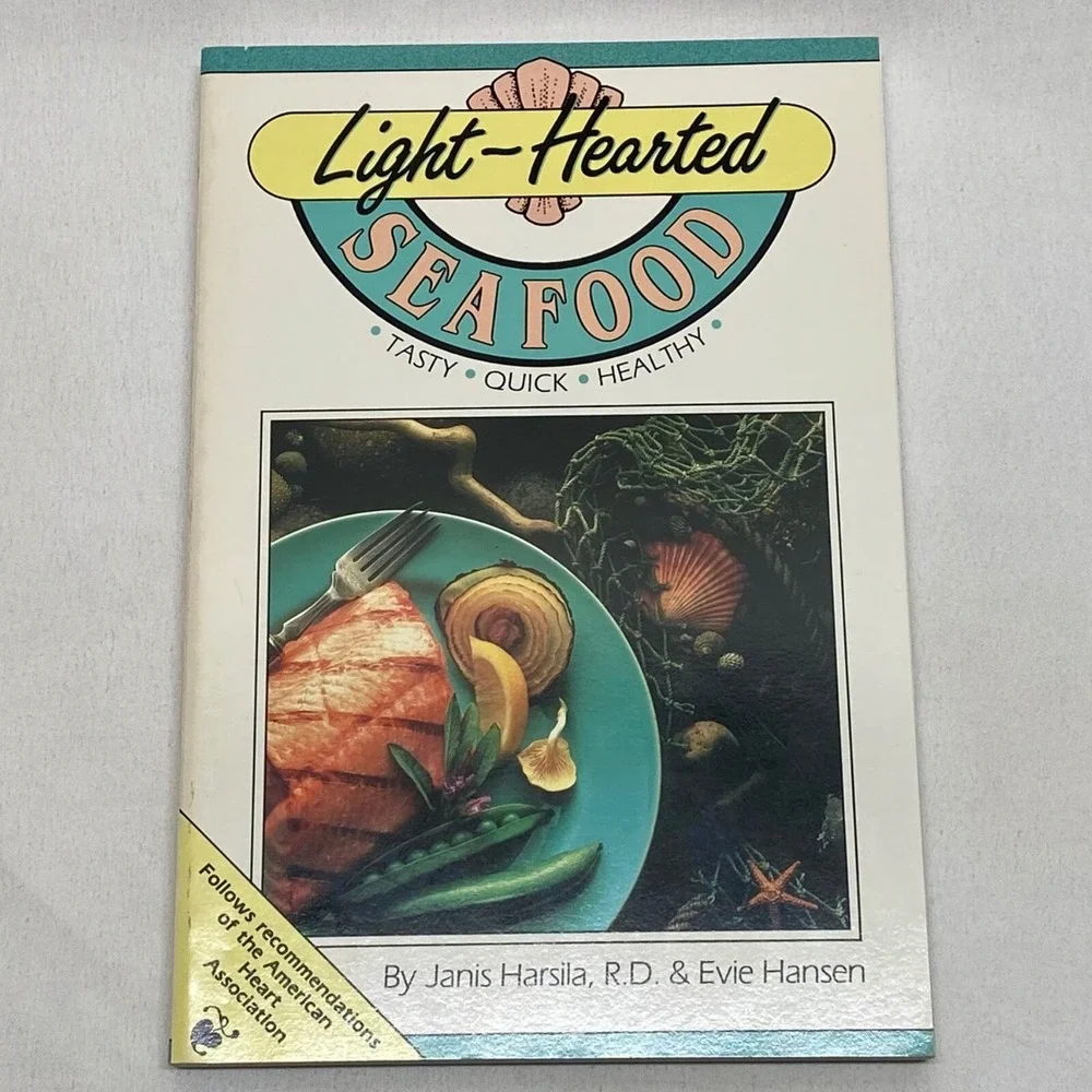 Light-Hearted Seafood Book By Janis Harsila & Evie Hansen‎ Vintage